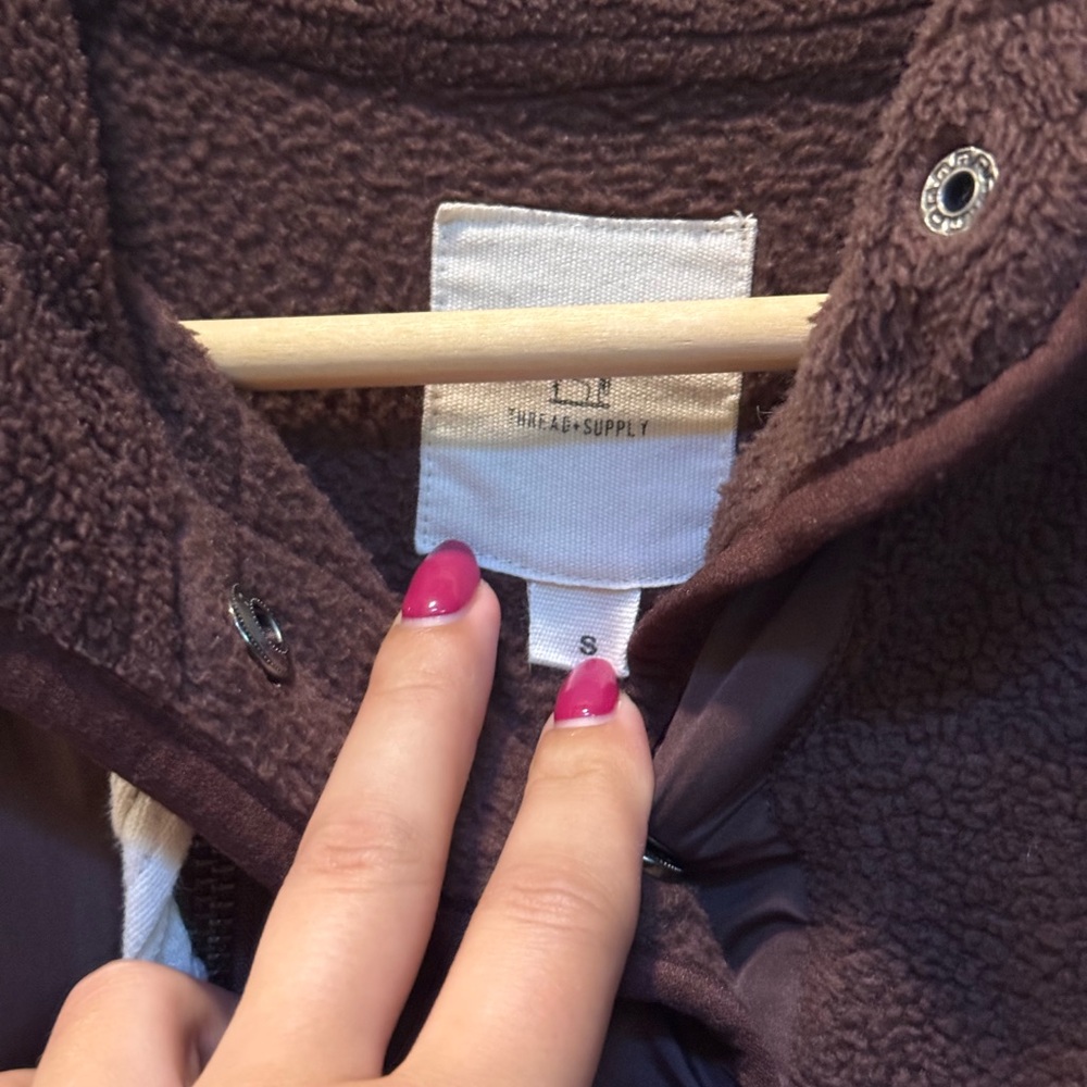 Thread & Supply Chocolate Fleece Jacket - Picture 5 of 5